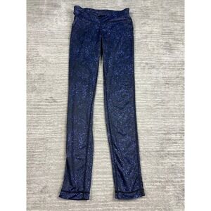 Everlast Sport Leggings Womens Small Blue Space Dye High Rise Athletic Pockets